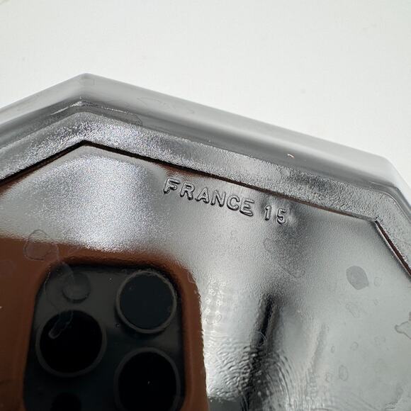 Vintage Dinner Plates in Black Octime by Arcoroc Set of 3, 10.5" - Picture 6 of 10